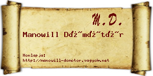 Manowill Dömötör névjegykártya